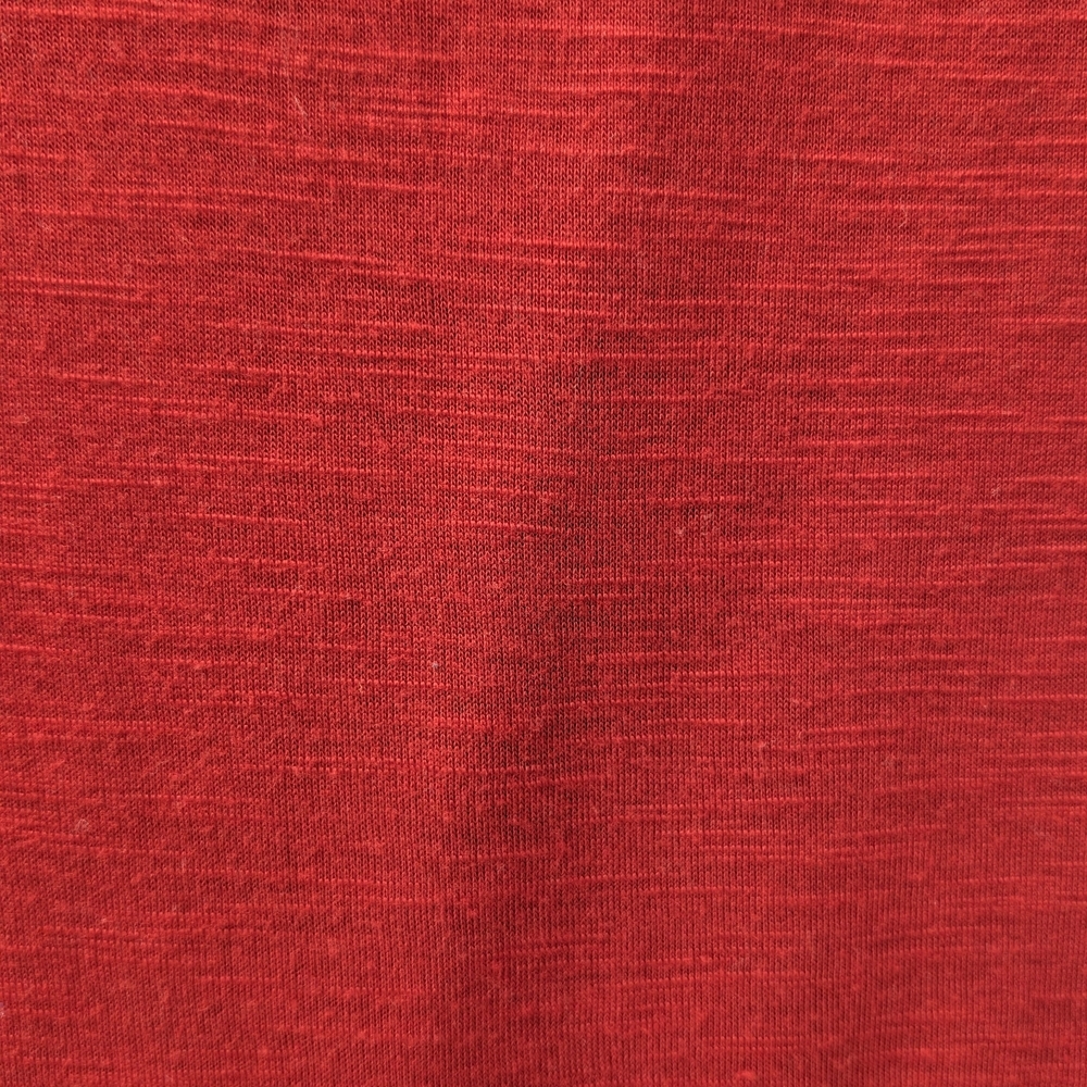 Almost Famous Red Lace-Up Short Sleeve Tee Size Small - Picture 2 of 7